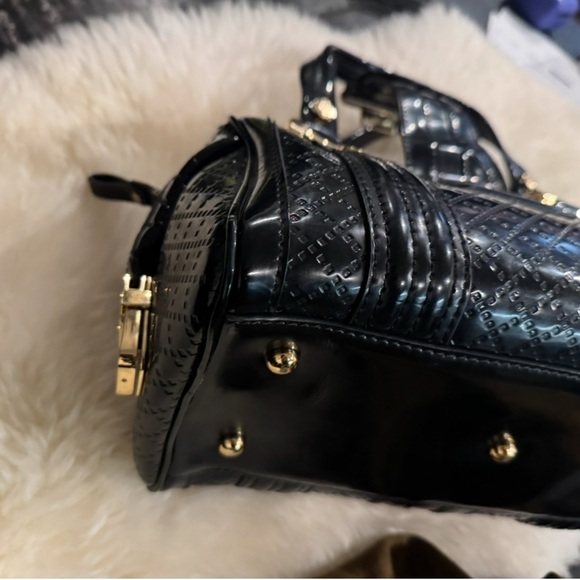 Gucci Babouska studded Black Patent Leather Shoulder Bag - Picture 15 of 16